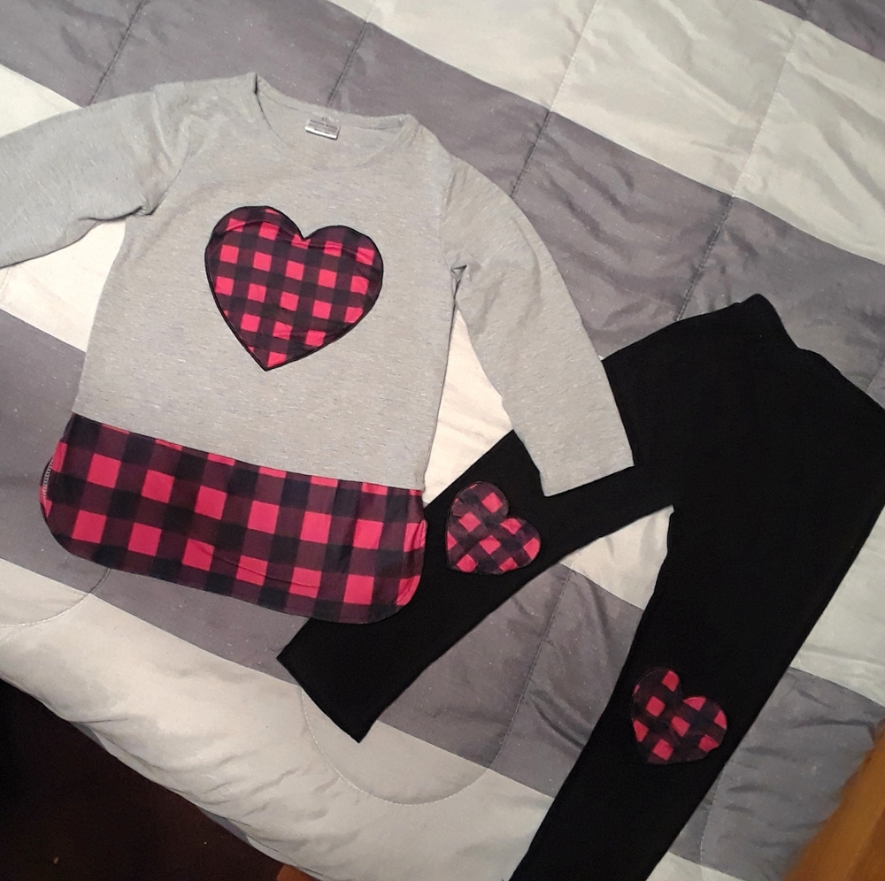 Girls Buffalo Plaid Outfit